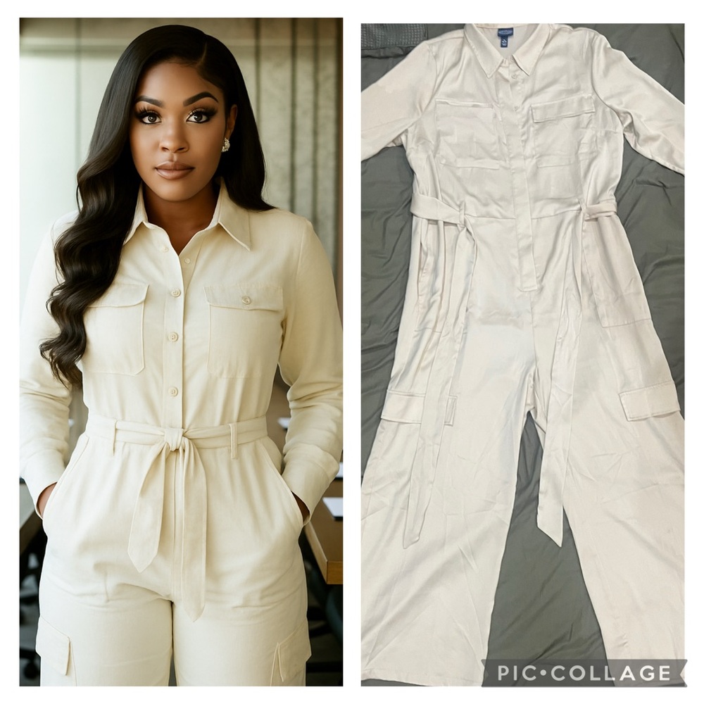 Elegant Cream Jumpsuit